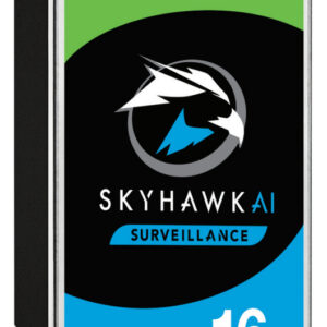 Seagate SkyHawk AI ST16000VE002 - Disco duro - 16 TB - interno - 3.5" - SATA 6Gb/s - búfer: 256 MB - con Recuperación de datos Seagate Rescue de 3 años