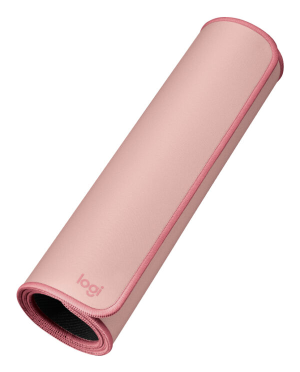 Logitech Studio Series - Teclado y alfombrilla de ratón - base de goma antideslizante, fácil deslizamiento, superficie resistente a salpicaduras - rosa oscuro