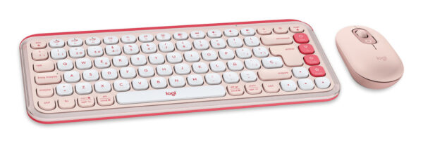 Logitech Pop Icon Combo - Keyboard and mouse set - Spanish (Latin American) - Rose - Imagen 3