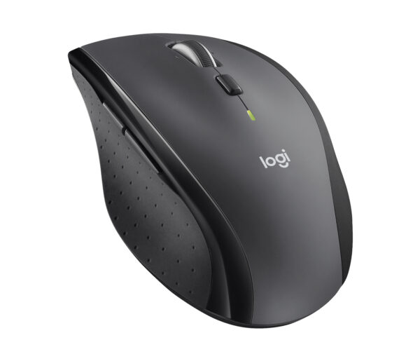 Logitech Marathon M705 - Ratón - ergonómico - diestro - laser - 7 botones - inalámbrico - 2.4 GHz - receptor inalámbrico USB - carbón - Imagen 2