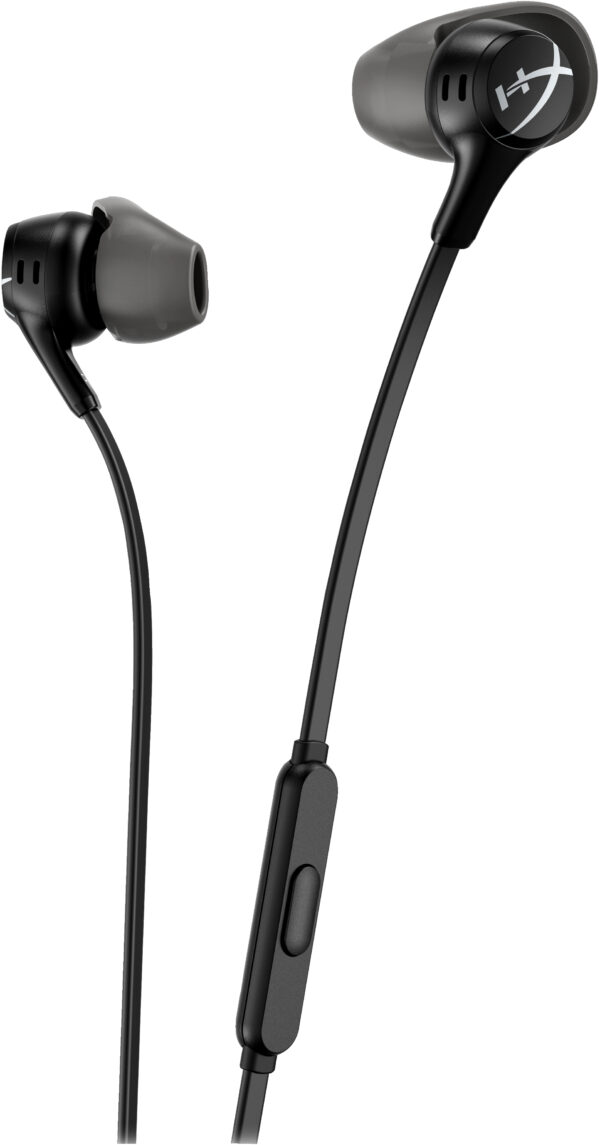 HyperX Cloud Earbuds II - Auriculares internos con micro - en oreja - cableado - conector de 3,5 mm - negro - Imagen 2