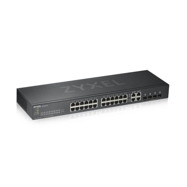 Zyxel GS1920-24v2 - Conmutador - inteligente - 24 x 10/100/1000 + 4 x Gigabit SFP combinado - montaje en rack - Imagen 2