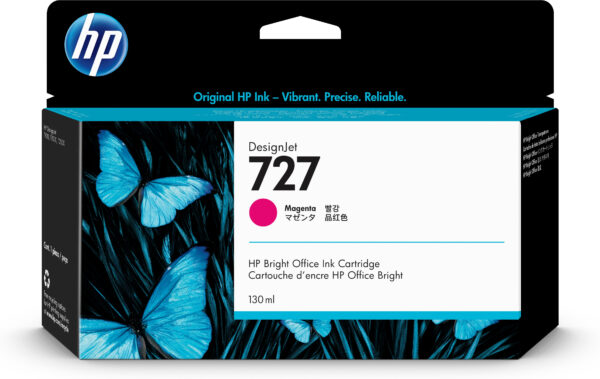 HP 727 - 130 ml - magenta - original - DesignJet - cartucho de tinta - para DesignJet T1500, T1530, T2500, T2530, T920, T930