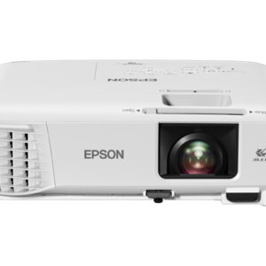Epson PowerLite 118 - Proyector 3LCD - portátil - 3800 lúmenes (blanco) - 3800 lúmenes (color) - XGA (1024 x 768) - 4:3 - LAN