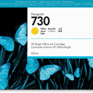 HP 730 - 300 ml - gran capacidad - amarillo - original - DesignJet - cartucho de tinta - para DesignJet SD Pro MFP, T1600, T1600dr, T1700, T1700dr, T1708, T1708dr, T2600, T2600dr