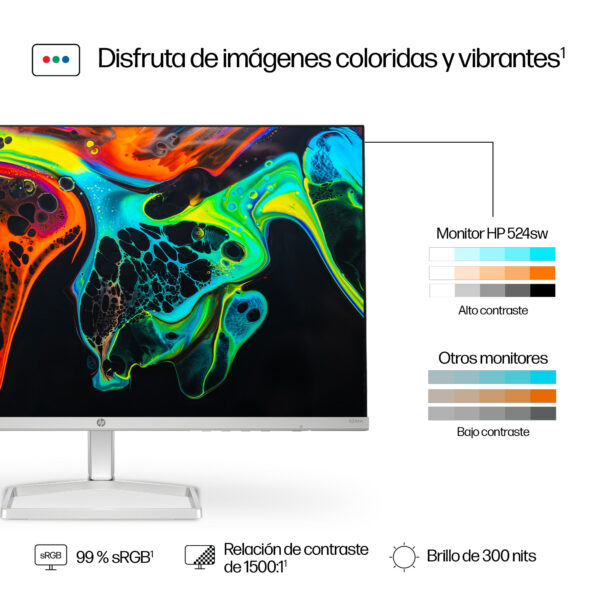 HP Series 5 - 23.8" - 1920 x 1080 - VGA / HDMI - IPS Monitor-524sw - Imagen 8