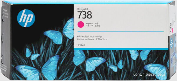 HP - 738 - Ink cartridge - Magenta - 300 ml - Imagen 2
