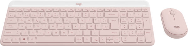 Logitech - Keyboard and mouse set - Spanish - Wireless - Rose - Imagen 4