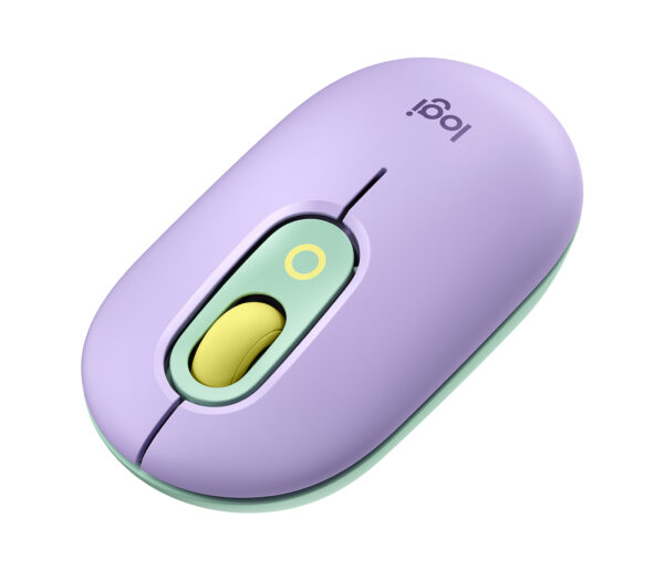 Logitech POP - Ratón - compacto - óptico - 4 botones - inalámbrico - Bluetooth 5.1 - morado - Imagen 3