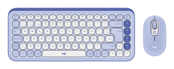Logitech Pop Icon Combo - Keyboard and mouse set - Spanish (Latin American) - Lilac