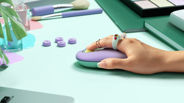 Logitech POP - Ratón - compacto - óptico - 4 botones - inalámbrico - Bluetooth 5.1 - morado - Imagen 8