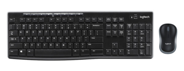 Logitech MK270 Wireless Combo - Juego de teclado y ratón - inalámbrico - 2.4 GHz - inglés - negro - Imagen 2