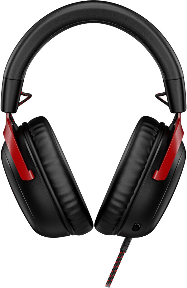HyperX Cloud 3 - Auricular - tamaño completo - cableado - USB, conector de 3,5 mm - negro, rojo - Imagen 3