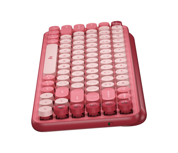 Logitech POP Keys - Teclado - Inalámbrico - Español - Bluetooth LE / Bluetooth 5.1 / Bluetooth - Diseño ergonómico - Amarillo - Imagen 6