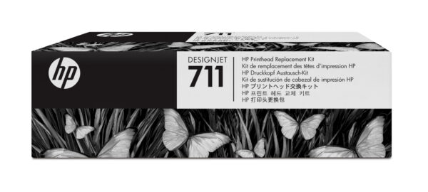 HP 711 - Negro, amarillo, cián, magenta - cabezal de impresión - para DesignJet T120 ePrinter, T520 ePrinter - Imagen 2