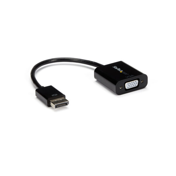 StarTech.com Adaptador DisplayPort a VGA de Pantalla - 1080p 1920x1200 - Conversor Activo de Vídeo HD DP a VGA - (DP2VGA3) - Adaptador de pantalla - DisplayPort (M) a HD-15 (VGA) (H) - 10 cm - activo - negro - para P/N: DK31C3HDPD, DK31C3HDPDUE, DKM30CHDPD, DKM30CHDPDUE, SV231QDPU34K, TB32DP14 - Imagen 4