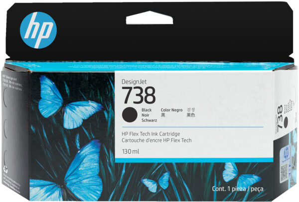 HP - 738. - Ink cartridge - Black - 130 ml - Imagen 2