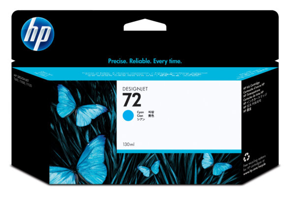 HP 72 - 130 ml - cián - original - DesignJet - cartucho de tinta - para DesignJet T1100, T1100ps, T1200, T1200ps, T1300, T610, T620, T770, T790 - Imagen 2