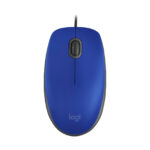Logitech - Mouse - Wired - Blue - M110 Silent