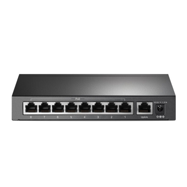 TP-Link TL-SF1009P - Conmutador - sin gestionar - 8 x 10/100 (PoE+) + 1 x 10/100 - sobremesa - PoE+ (65 W) - Imagen 4