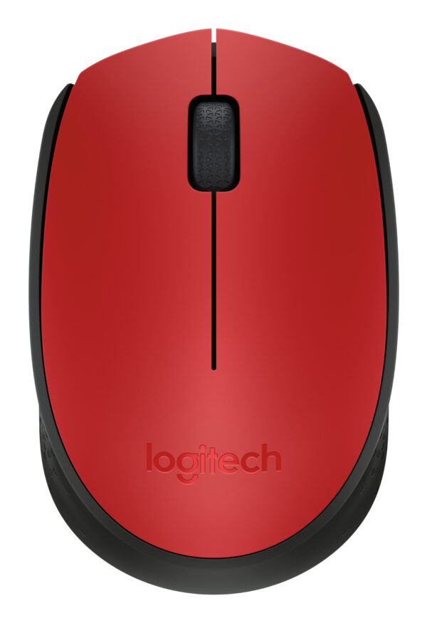 Logitech M170 - Ratón - diestro y zurdo - inalámbrico - 2.4 GHz - receptor inalámbrico USB - rojo - Imagen 4