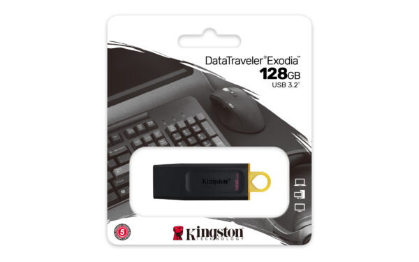 Kingston DataTraveler Exodia - Unidad flash USB - 128 GB - USB 3.2 Gen 1 - Imagen 7