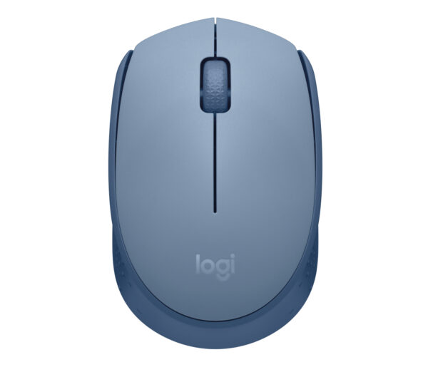 Logitech M170 Wireless Mouse, Ambidextrous, Blue Gray - Ratón - diestro y zurdo - óptico - 3 botones - inalámbrico - 2.4 GHz - receptor inalámbrico USB - azul/gris - Imagen 2