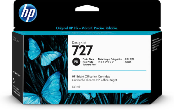 HP 727 - 130 ml - Photo Negro - original - DesignJet - cartucho de tinta - para DesignJet T1500, T1530, T2500, T2530, T920, T930 - Imagen 2
