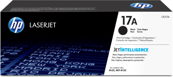 HP 17A - Negro - original - LaserJet - cartucho de tóner (CF217A) - para LaserJet Pro M102a, M102w, MFP M130a, MFP M130fn, MFP M130fw, MFP M130nw