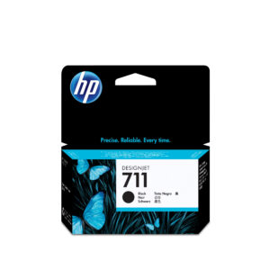 HP 711 - 38 ml - negro - original - DesignJet - cartucho de tinta - para DesignJet T100, T120, T120 ePrinter, T125, T130, T520, T520 ePrinter, T525, T530