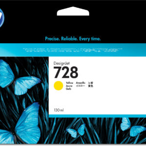 HP 728 - 130 ml - amarillo - original - DesignJet - cartucho de tinta - para DesignJet T730, T830