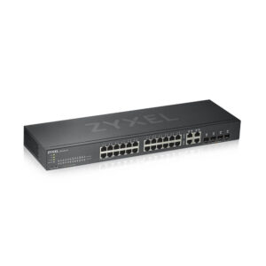Zyxel GS1920-24v2 - Conmutador - inteligente - 24 x 10/100/1000 + 4 x Gigabit SFP combinado - montaje en rack