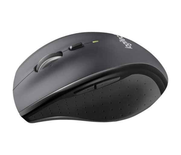 Logitech Marathon M705 - Ratón - ergonómico - diestro - laser - 7 botones - inalámbrico - 2.4 GHz - receptor inalámbrico USB - carbón - Imagen 6