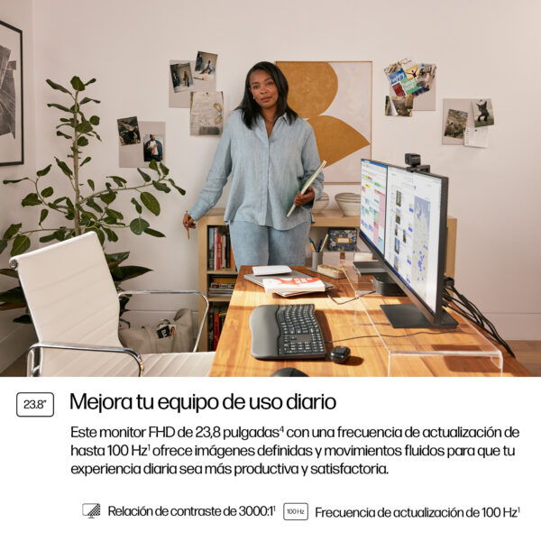 HP - LED-backlit LCD monitor - 23.8" - Series 3 Pro - Imagen 5