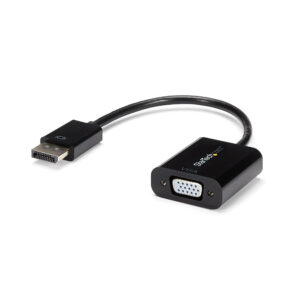 StarTech.com Adaptador DisplayPort a VGA de Pantalla - 1080p 1920x1200 - Conversor Activo de Vídeo HD DP a VGA - (DP2VGA3) - Adaptador de pantalla - DisplayPort (M) a HD-15 (VGA) (H) - 10 cm - activo - negro - para P/N: DK31C3HDPD, DK31C3HDPDUE, DKM30CHDPD, DKM30CHDPDUE, SV231QDPU34K, TB32DP14