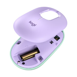 Logitech POP - Ratón - compacto - óptico - 4 botones - inalámbrico - Bluetooth 5.1 - morado