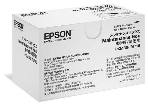 Epson T6716 - Caja de mantenimiento de tinta - para WorkForce Pro ET-8700, WF-C529R, WF-C5790, WF-C579R, WF-M5298DW, WF-M5299, WF-M5799 - Imagen 3