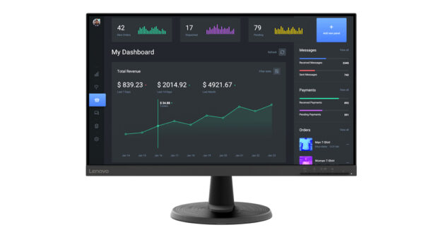 Lenovo ThinkVision C24-40 - 23.8" - FHD 1920x1080 - 16:9 - 75Hz - 3YR Depot - Imagen 4