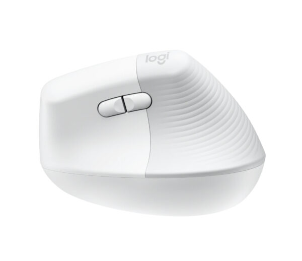 Logitech Lift Vertical Ergonomic Mouse - Ratón vertical - ergonómico - 6 botones - inalámbrico - Bluetooth, 2.4 GHz - receptor de USB Logitech Logi Bolt - blanco hueso - Imagen 7