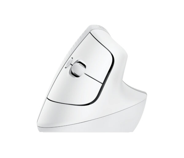 Logitech Lift Vertical Ergonomic Mouse - Ratón vertical - ergonómico - 6 botones - inalámbrico - Bluetooth, 2.4 GHz - receptor de USB Logitech Logi Bolt - blanco hueso - Imagen 6