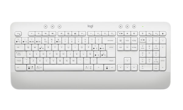 Logitech Signature K650 - Teclado - inalámbrico - Bluetooth 5.1 - QWERTY - Spanish - Blanco hueso - Imagen 3