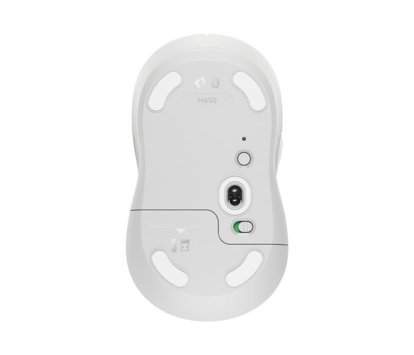 Logitech Signature M650 - Ratón - manos pequeñas - diestro y zurdo - inalámbrico - 2.4 GHz, Bluetooth - receptor de USB Logitech Logi Bolt - blanco hueso - Imagen 7