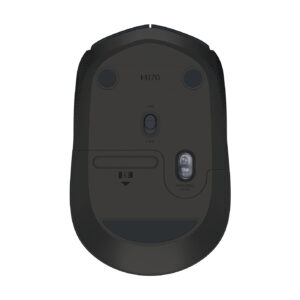 Logitech M170 - Ratón - diestro y zurdo - inalámbrico - 2.4 GHz - receptor inalámbrico USB - negro