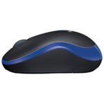 Logitech M185 - Ratón - diestro y zurdo - óptico - inalámbrico - 2.4 GHz - receptor inalámbrico USB - azul