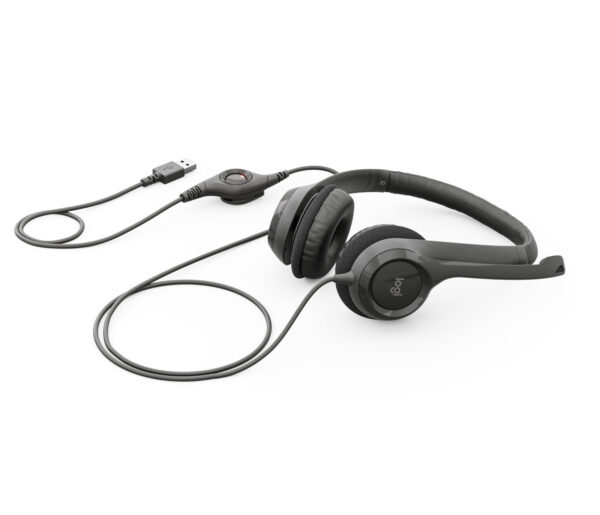 Logitech USB Headset H390 - Auricular - en oreja - cableado - USB