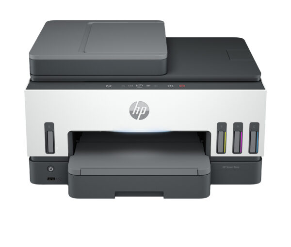 HP Smart Tank 790 All-in-One - Impresora multifunción - color - chorro de tinta - rellenable - Letter A (216 x 279 mm)/A4 (210 x 297 mm) (original) - A4/Legal (material) - hasta 13 ppm (copiando) - hasta 15 ppm (impresión) - 250 hojas - 33.6 Kbps - USB 2.0, Bluetooth, Wi-Fi(ac), LAN, host USB