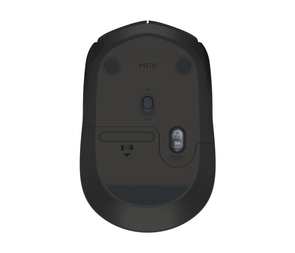 Logitech M170 - Ratón - diestro y zurdo - inalámbrico - 2.4 GHz - receptor inalámbrico USB - negro - Imagen 2