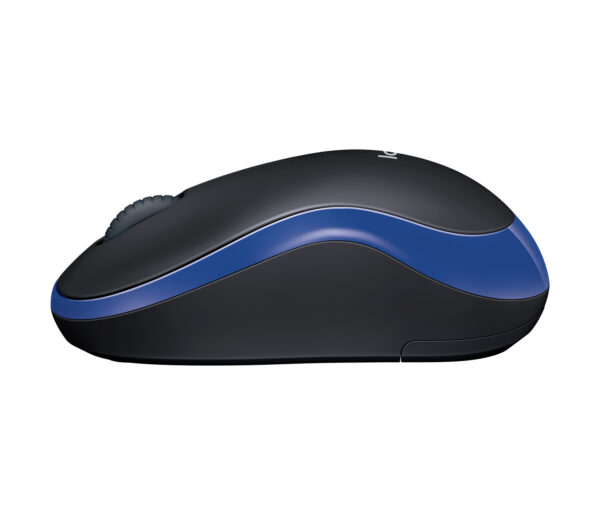 Logitech M185 - Ratón - diestro y zurdo - óptico - inalámbrico - 2.4 GHz - receptor inalámbrico USB - azul - Imagen 2