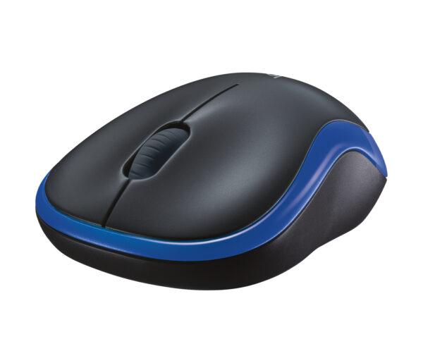 Logitech M185 - Ratón - diestro y zurdo - óptico - inalámbrico - 2.4 GHz - receptor inalámbrico USB - azul - Imagen 3