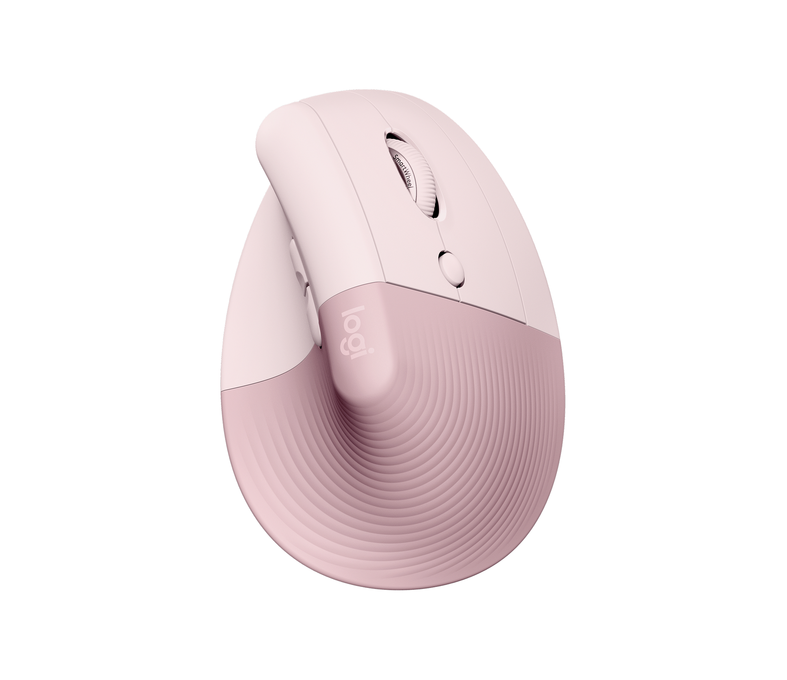 Logitech Lift Vertical Ergonomic Mouse - Ratón vertical - ergonómico - 6 botones - inalámbrico - 2.4 GHz, Bluetooth - receptor de USB Logitech Logi Bolt - rosa